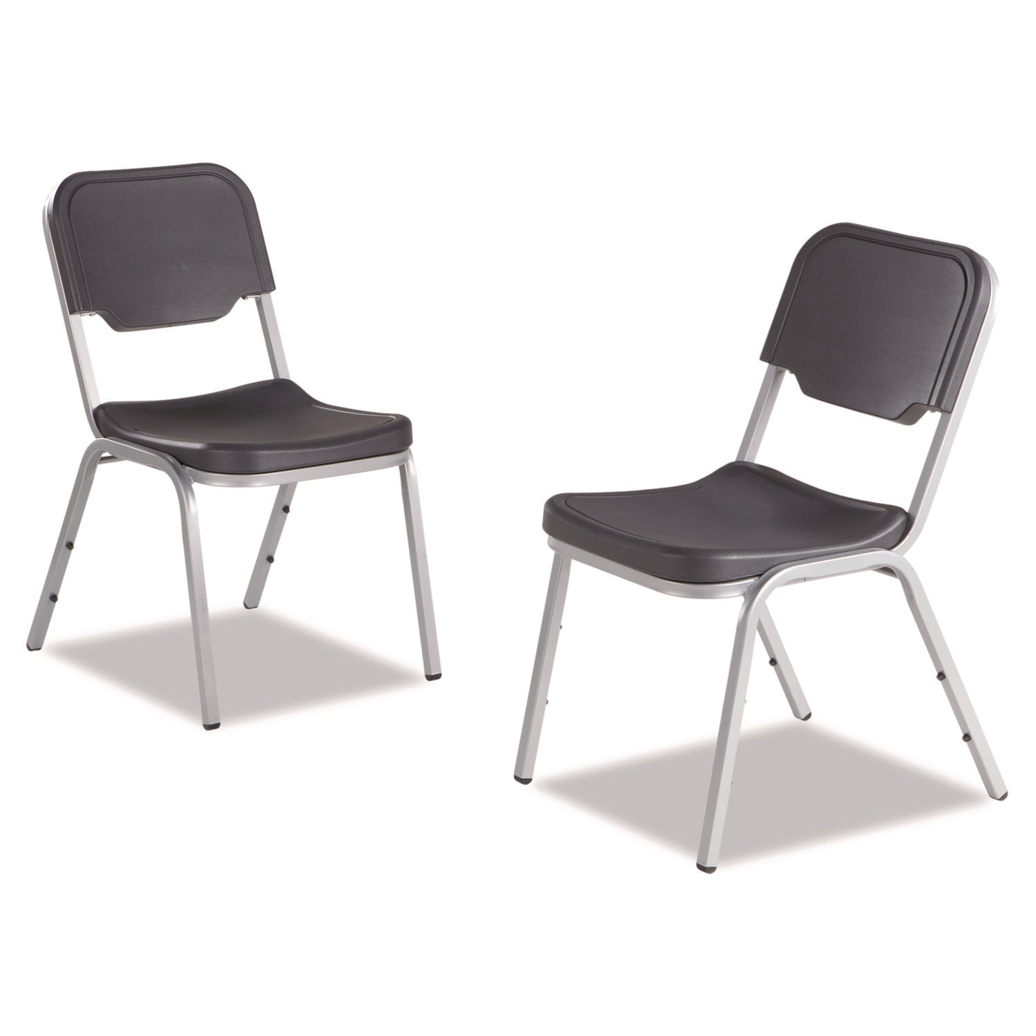 Rough n Ready® 4 Pack Stack Chair, Charcoal