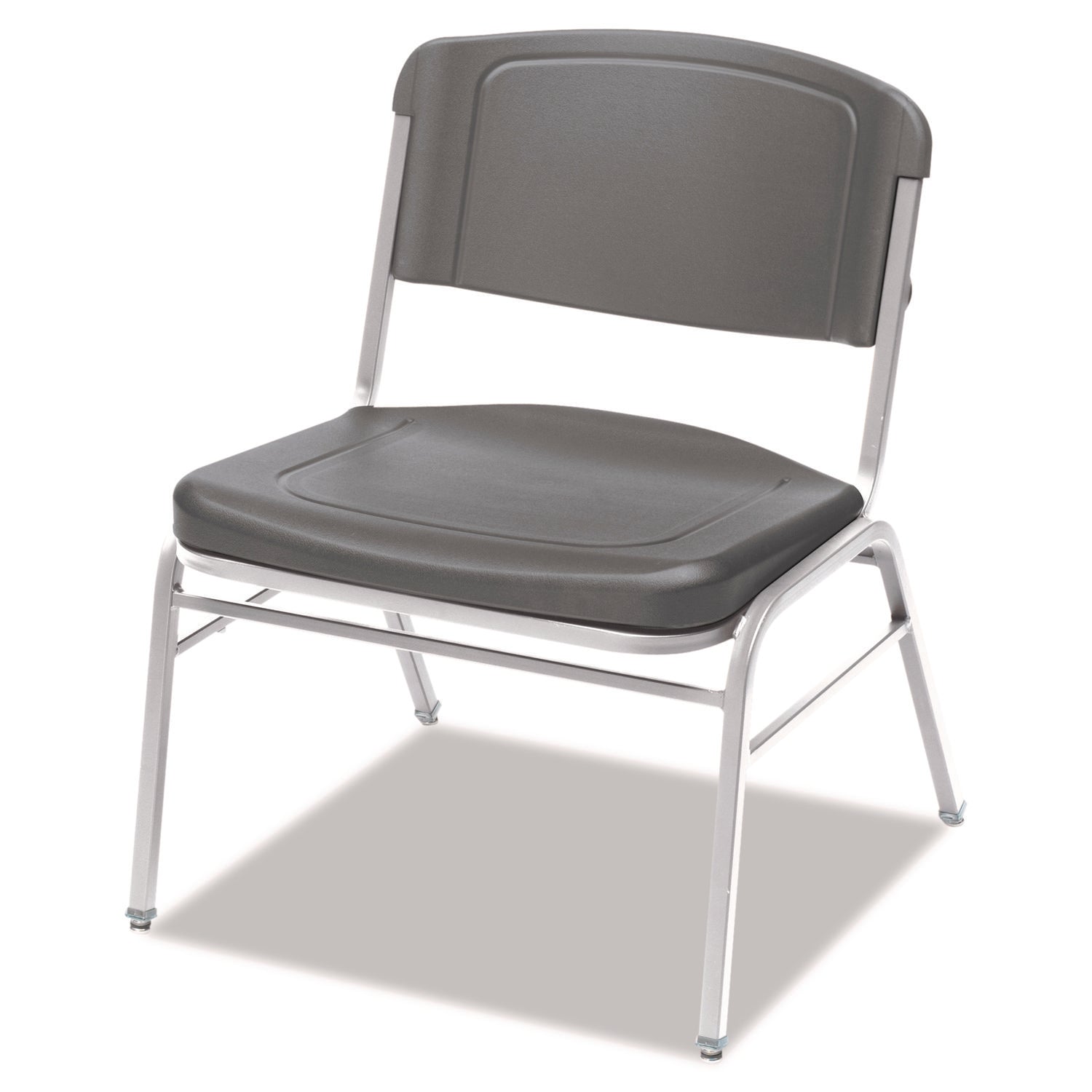Rough n Ready® 4 Pack Big & Tall Stack Chair, Charcoal