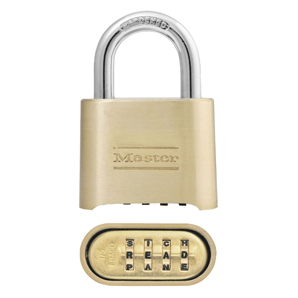 2in (51mm) Wide Set Your Own WORD Combination Solid Body Padlock