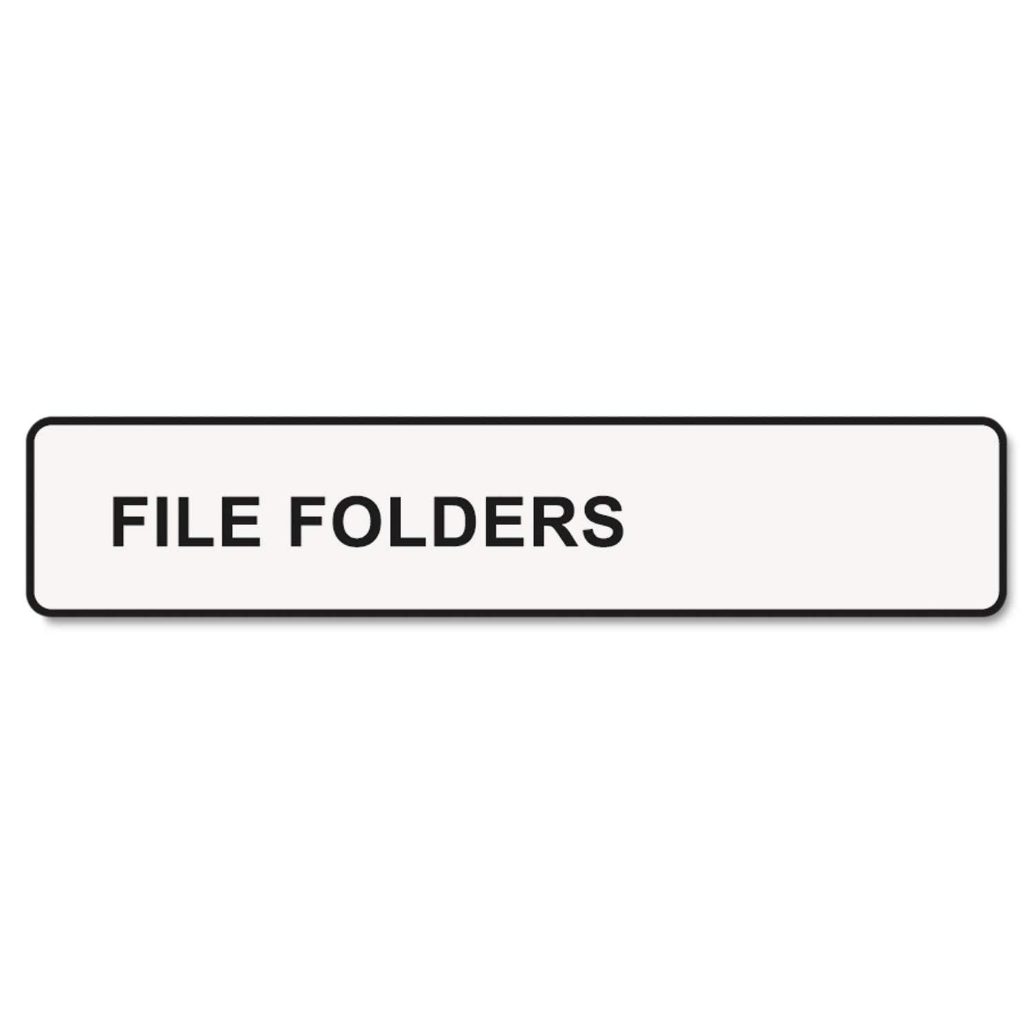 x 9/16" Width x 3 7/16" Length - Roll - Direct Thermal - White - 130 / Roll - 260 / Box