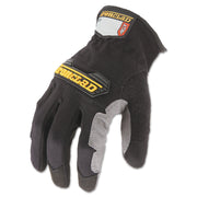 Ironclad WorkForce All-purpose Gloves - Medium Size - Black, Gray - Impact Resistant, Abrasion Resistant, Durable, Reinforced - For Multipurpose, Home, Shop, Construction, Landscape, Yardwork - 1 Pair