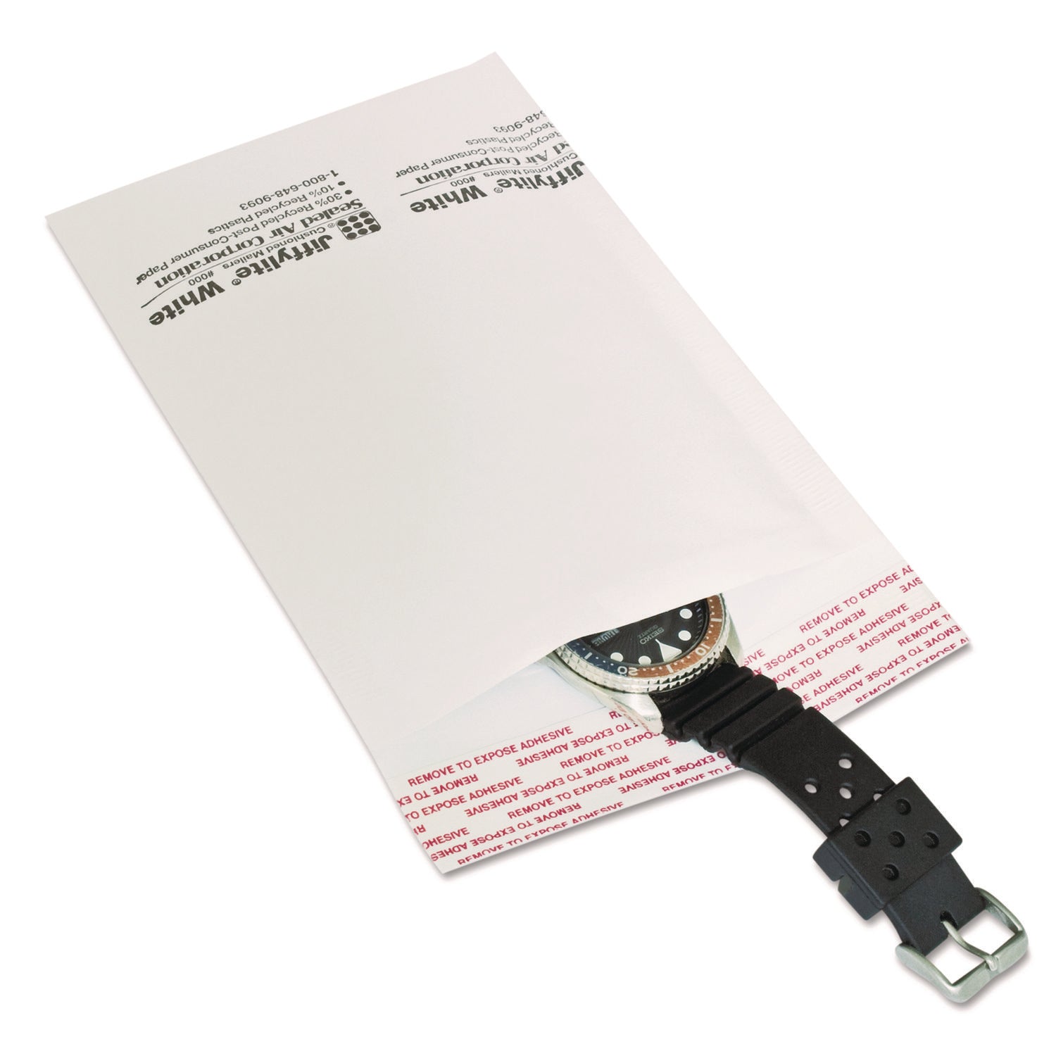 Padded - #0 - 6" Width x 10" Length - Peel & Seal - White - Kraft - 200 / Carton