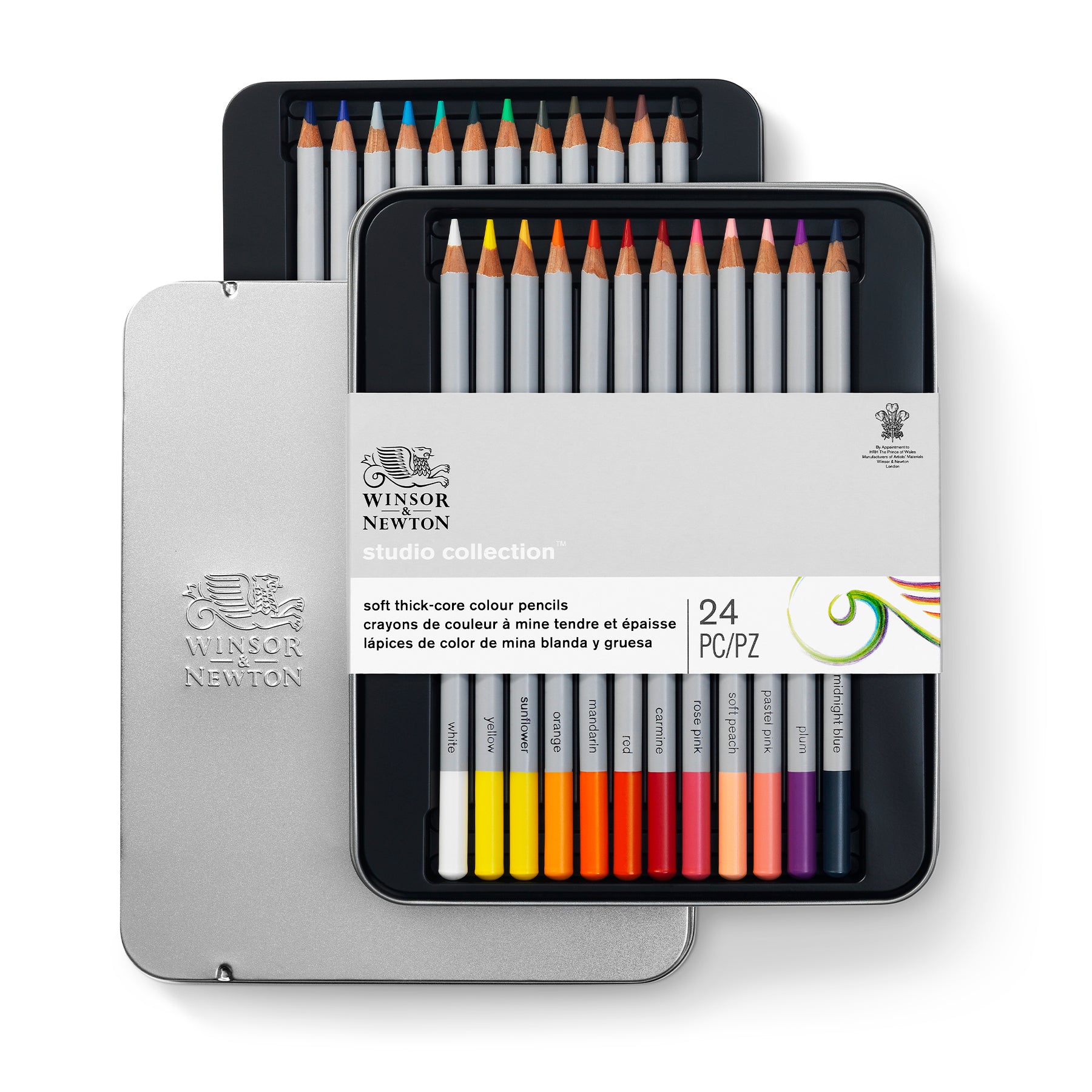 WN Studio Collection Colour Pencil Tin - 24pc