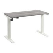 Bush Business Furniture Move 40 Series 48W x 24D Electric Height Adjustable Standing Desk in Platinum Gray with White Base - 47.6" Width x 23.35" Depth x 28.17" Height
