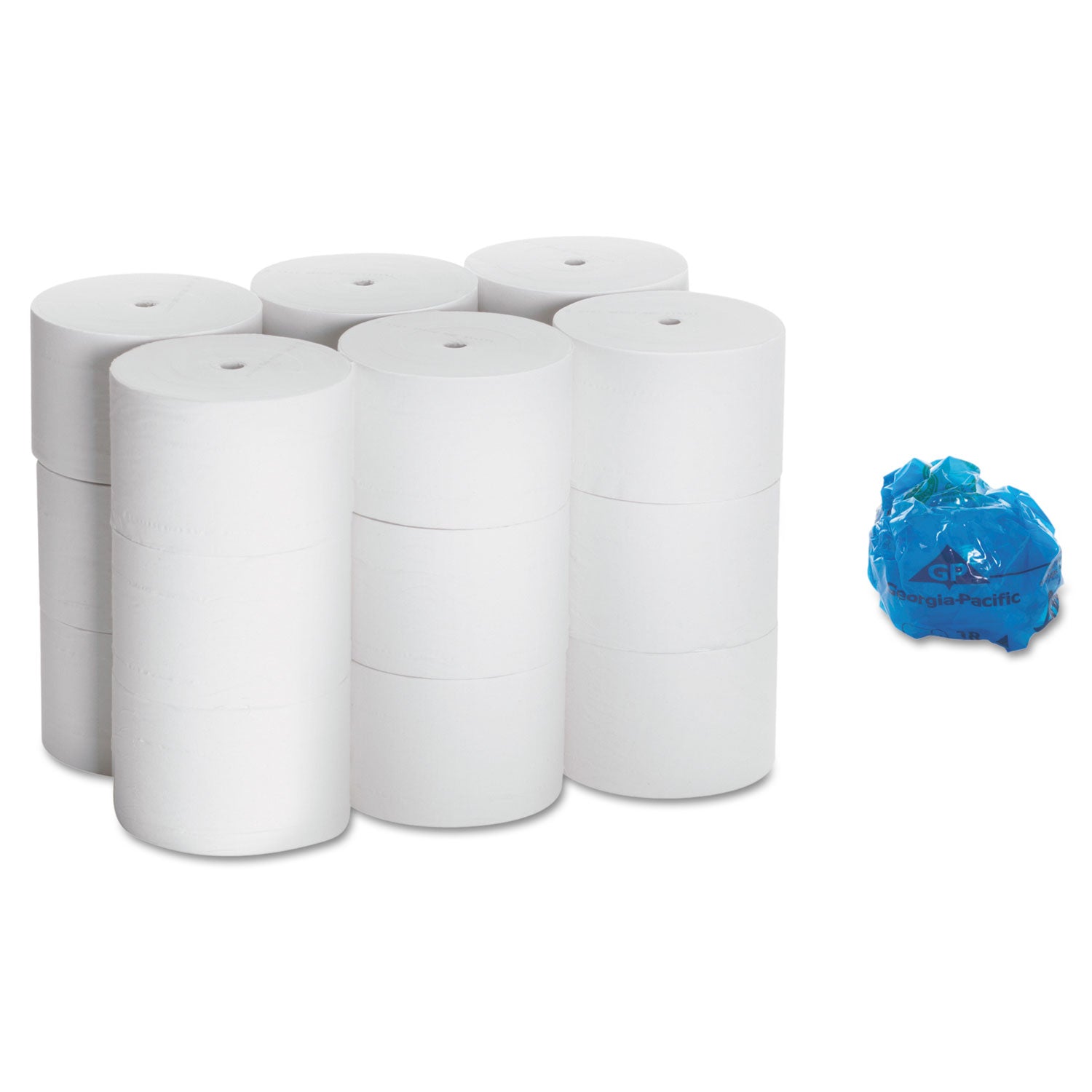 2 Ply - 3.85" Width x 4.05" Length - 1125 Sheets/Roll - White - 18 / Carton