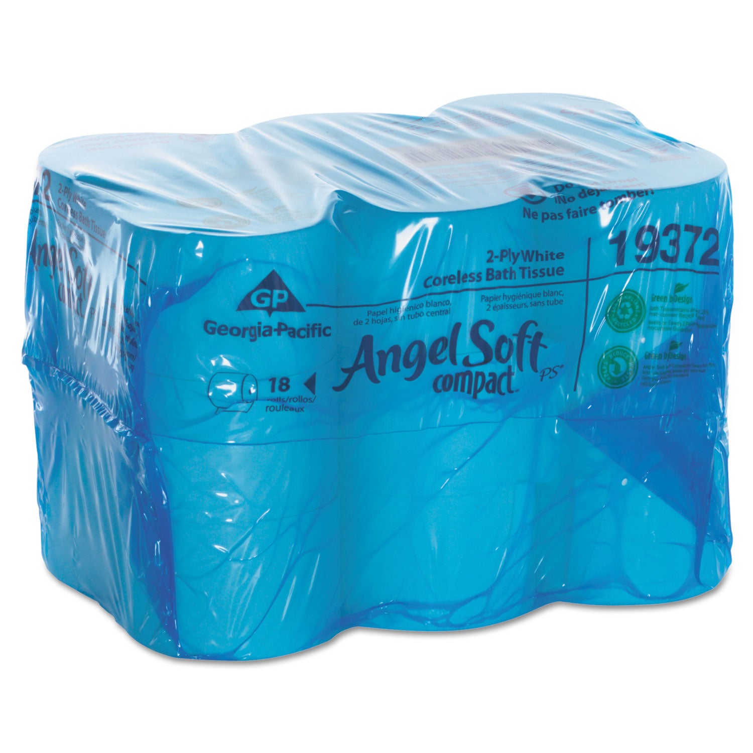 2 Ply - 3.85" Width x 4.05" Length - 1125 Sheets/Roll - White - 18 / Carton