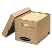 Internal Dimensions: 12" Width x 15" Depth x 10" Height - External Dimensions: 13" Width x 16.3" Depth x 10.8" Height - Media Size Supported: Letter, Legal - Lift-off Closure - Stackable - Kraft - For File - Recycled - 25 / Carton
