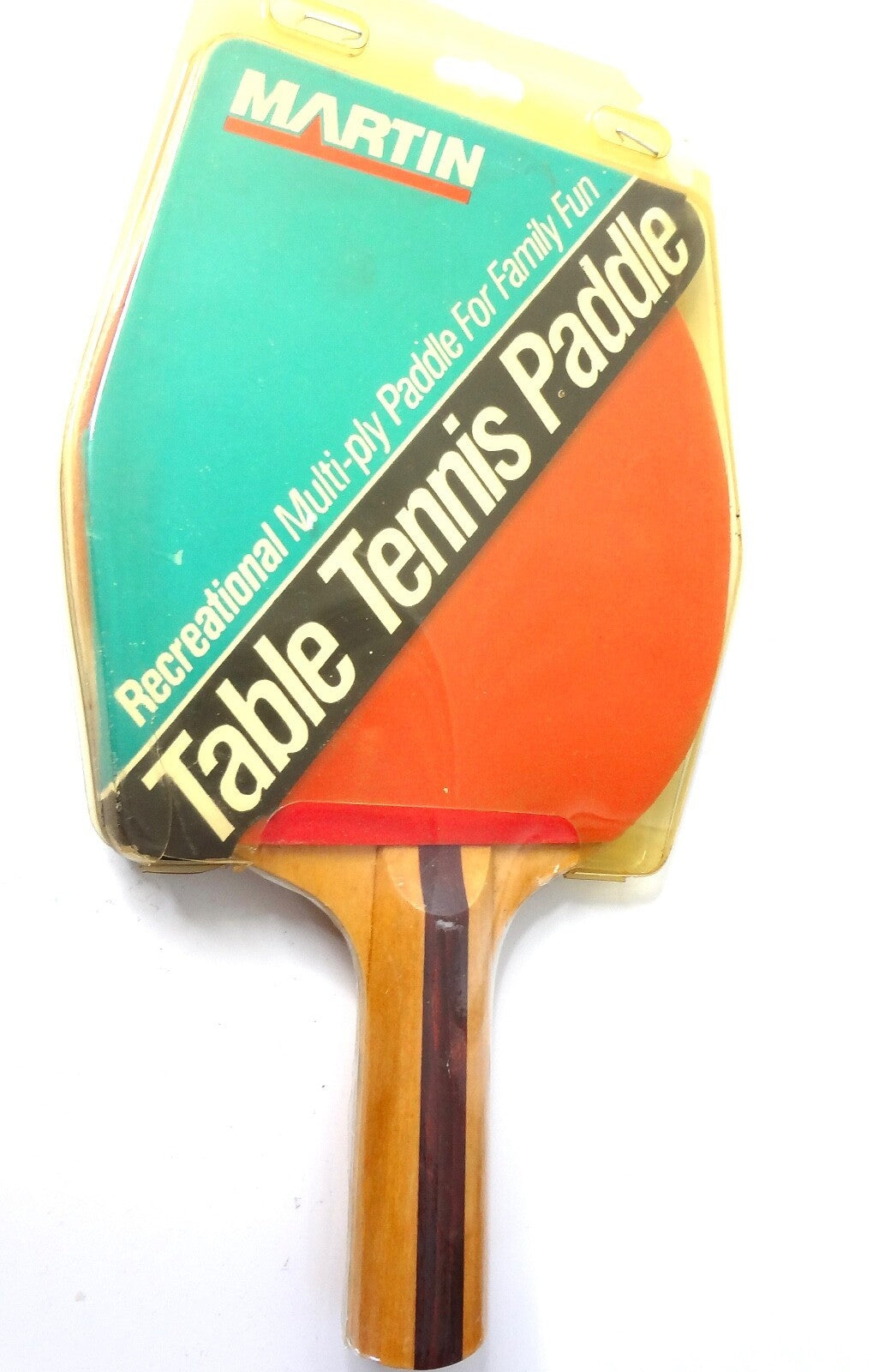 Ping PongPaddle . MARTIN 80s . NEW + SEALED  Collectible . RARE VINTAGE