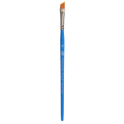 Select Artiste Angle Shader Brush, Synthetic Bristles, Short Handle Mixed Media Paintbrush, Jewel Blue, Size 1/4 inch, 1 Count