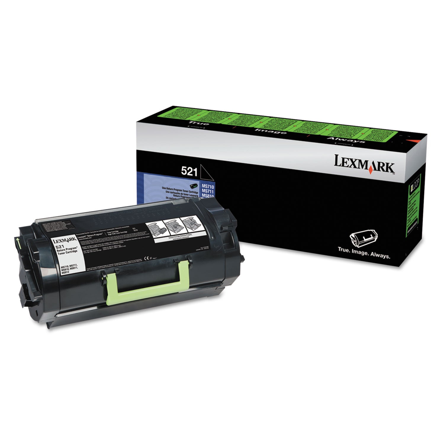 Lexmark Unison 521 Original Standard Yield Laser Toner Cartridge - Black - 1 Each