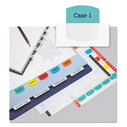 Redi-Tag Laser Printable Index Tabs - 100 Blank Tab(s) - 1.25" Tab Height x 1.12" Tab Width - Self-adhesive, Permanent - Red, Blue, Mint, Orange, Yellow Tab(s) - 100 / Pack