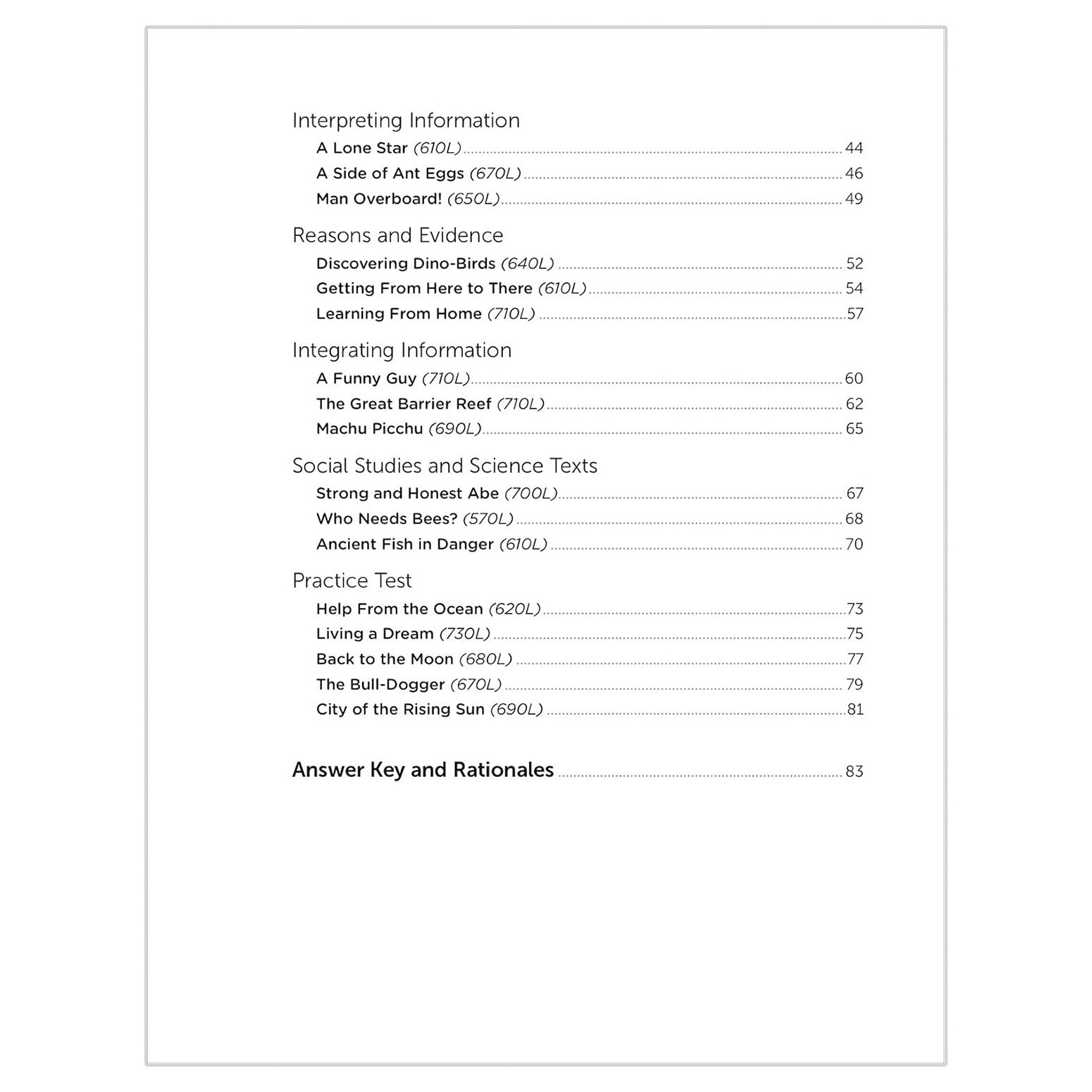 Informational Texts for Striving Readers: Grade 4