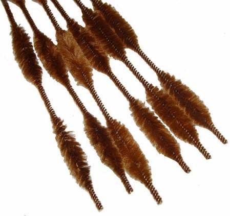 Chocoalte Brown Bumpy Chenille Stems 72 Total (6 Bags of 12pc)