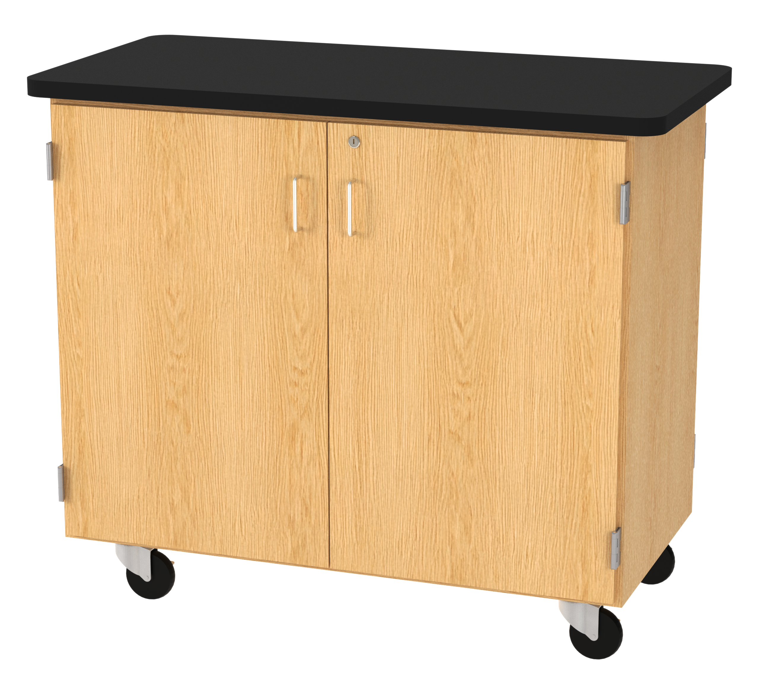 Perpetulab Mobile Microscope Cabinet - Red Oak, 48"W x 24"D x 40-3/4"H