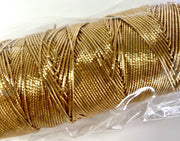 Shiny Gold Elastic - Nicole Crafts - 50 Yards (45.7 M) - 2 Ply - .5mm - NIC 1131