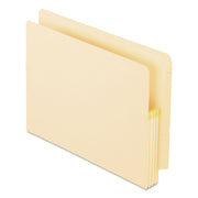 Pendaflex Letter Recycled File Pocket - 8 1/2" x 11" - 3 1/2" Expansion - 2 Plys - Tyvek - Manila - Reinforced Gusset, Rip Resistant, Tear Resistant - 10% Recycled - 25 / Box