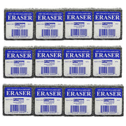 Student Eraser, 2" Width, 2" Length, Pack of 12