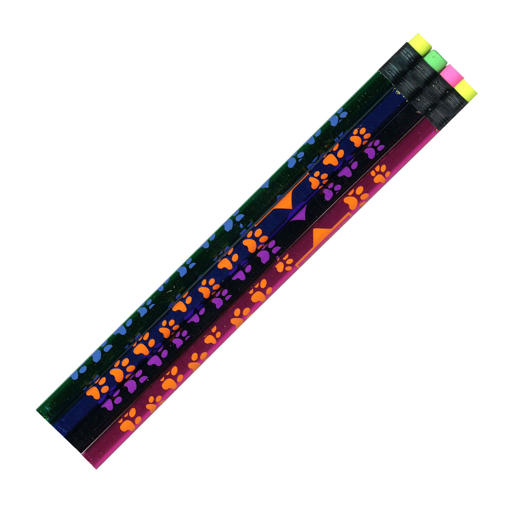 Thermo Paw Prints Pencil, Assorted Colors, Pack of 144