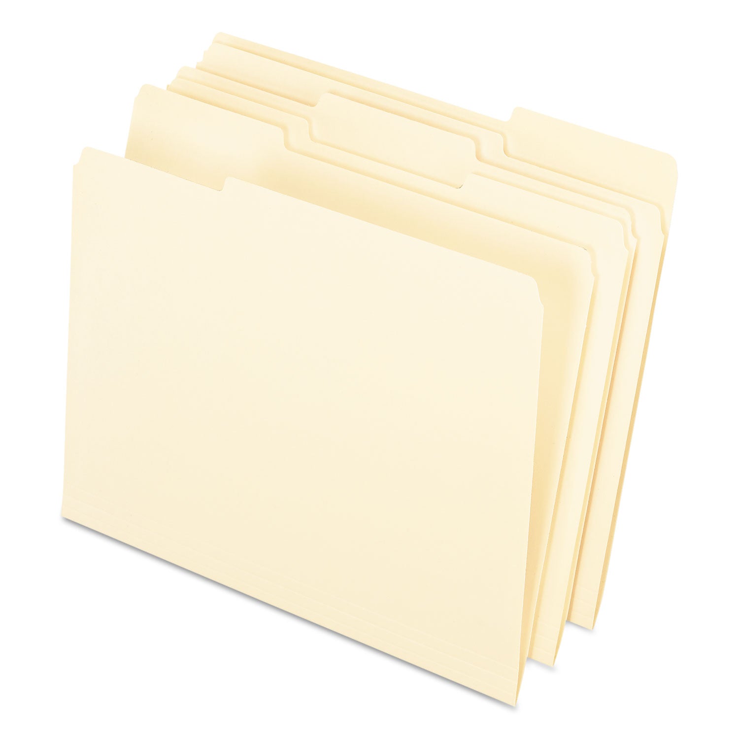 Pendaflex 1/3 Tab Cut Letter Hanging Folder - 8 1/2" x 11" - Top Tab Location - Assorted Tab Position - Manila - 100 / Box