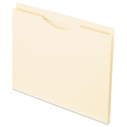 Manila Reinforced File Jackets, 2-Ply Straight Tab, Letter Size, Manila, 50/box