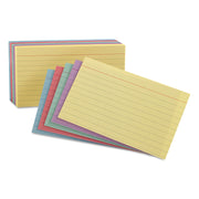 4" x 6" - Sustainable Forestry Initiative (SFI) - Acid-free - Cherry, Blue, Green, Canary, Violet - 100 / Pack