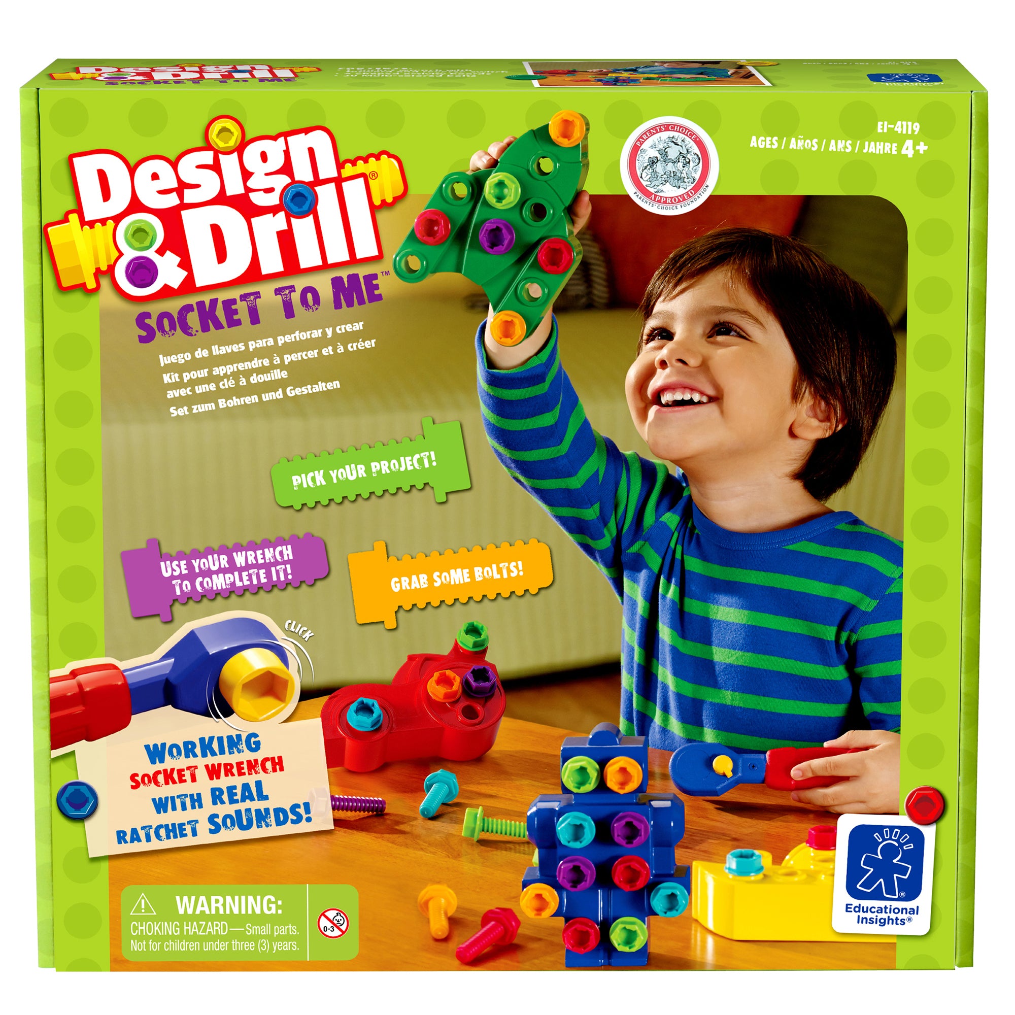 Educational Insights® Design & Drill® Socket to Me™  35 Pieces