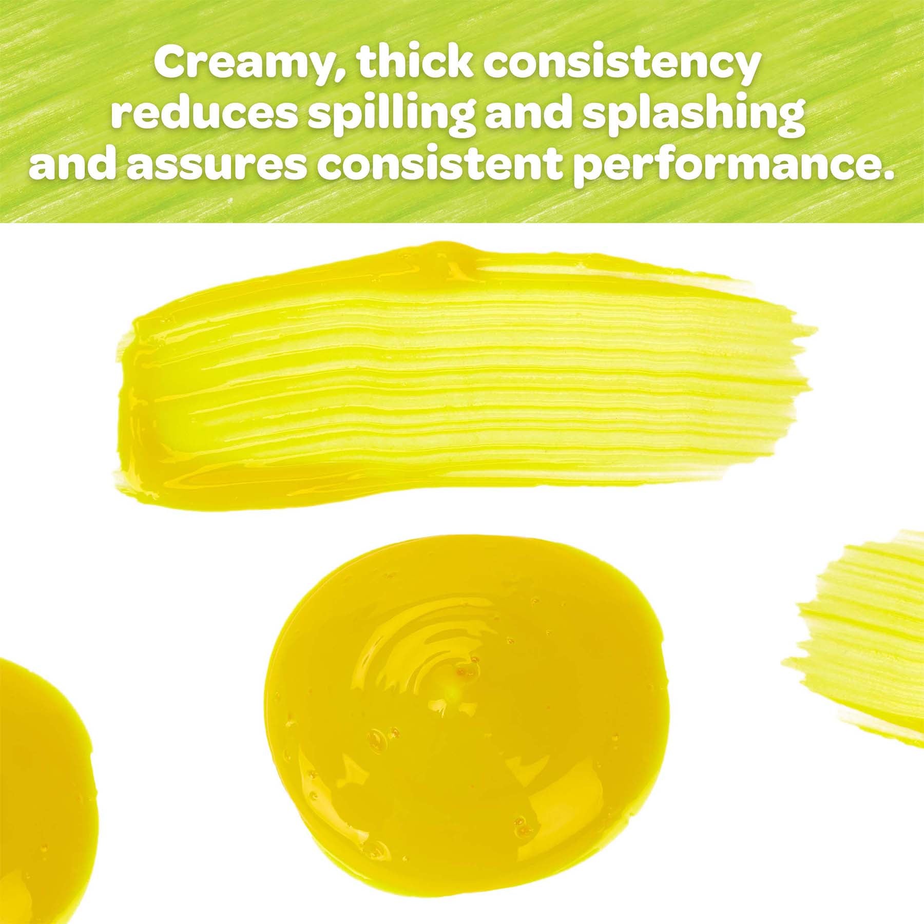 Washable Finger Paint, Yellow, 16 oz