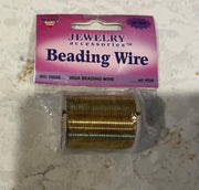 New, Nicole Quality Value Jewelry Accessories Gold Beading Wire 40 Yds. 28ga