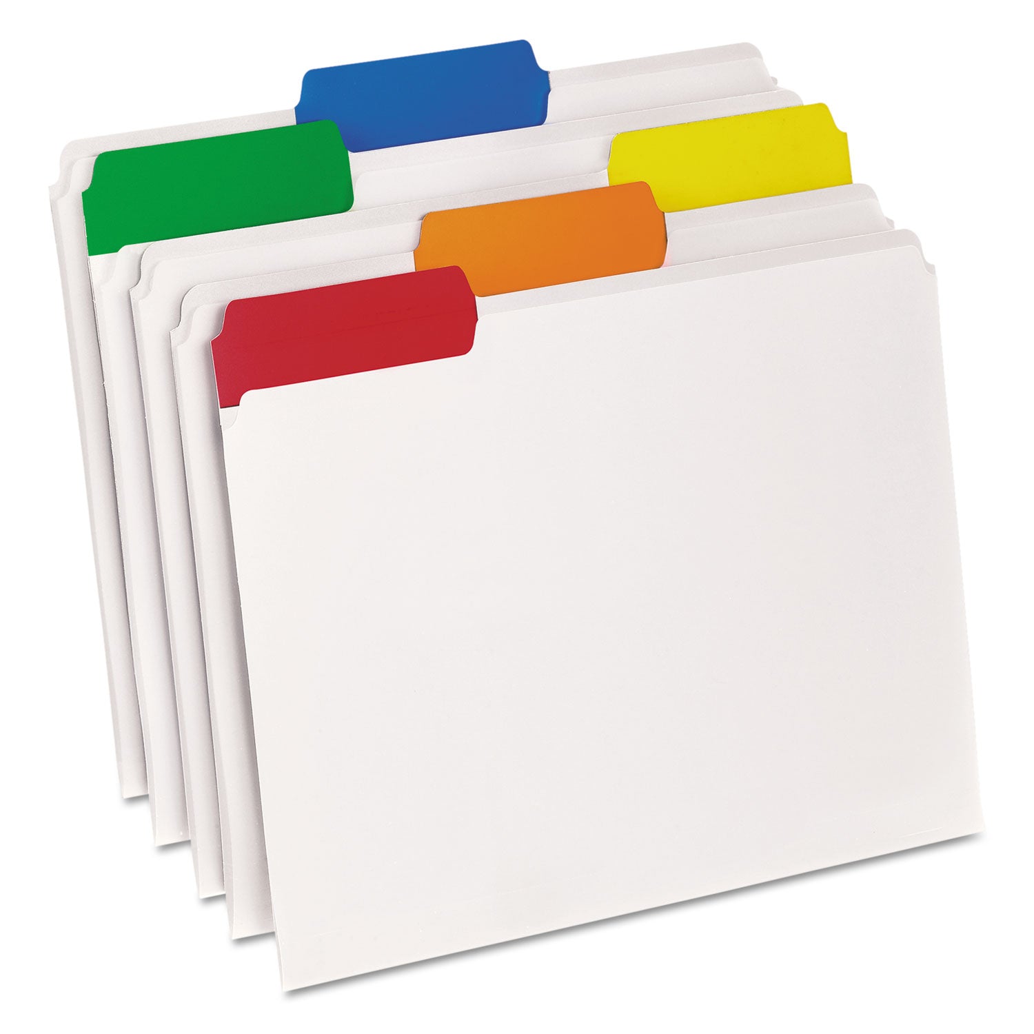 8 1/2" x 11" - Top Tab Location - Assorted Tab Position - Poly - Clear - Moisture Resistant - 25 / Box