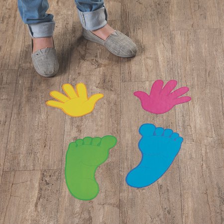 Hands and Feet Clings - Educational - 24 Pieces