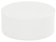 Round Pouffe Basic - White, 6.7"H