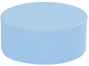Round Pouffe Basic - Light Blue, 6.7"H