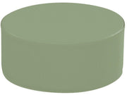 Round Pouffe Basic - Lichen, 9.8"H