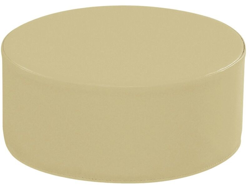 Round Pouffe Basic - Sand, 6.7"H