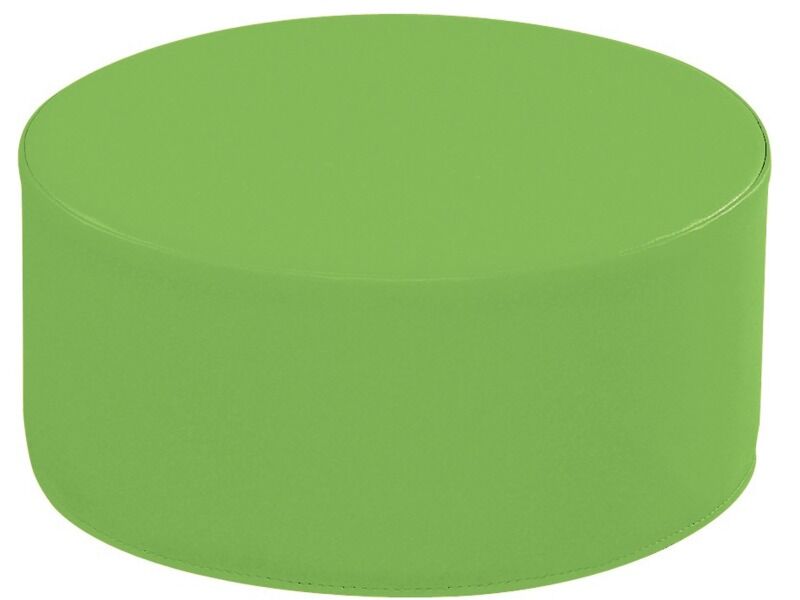 Round Pouffe Basic - Moss Green, 12.6"H