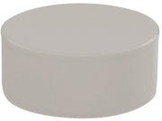 Round Pouffe Basic - Light Grey, 12.6"H