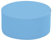 Round Pouffe Basic - Blue, 12.6"H