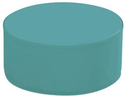 Round Pouffe Basic - Teal, 6.7"H