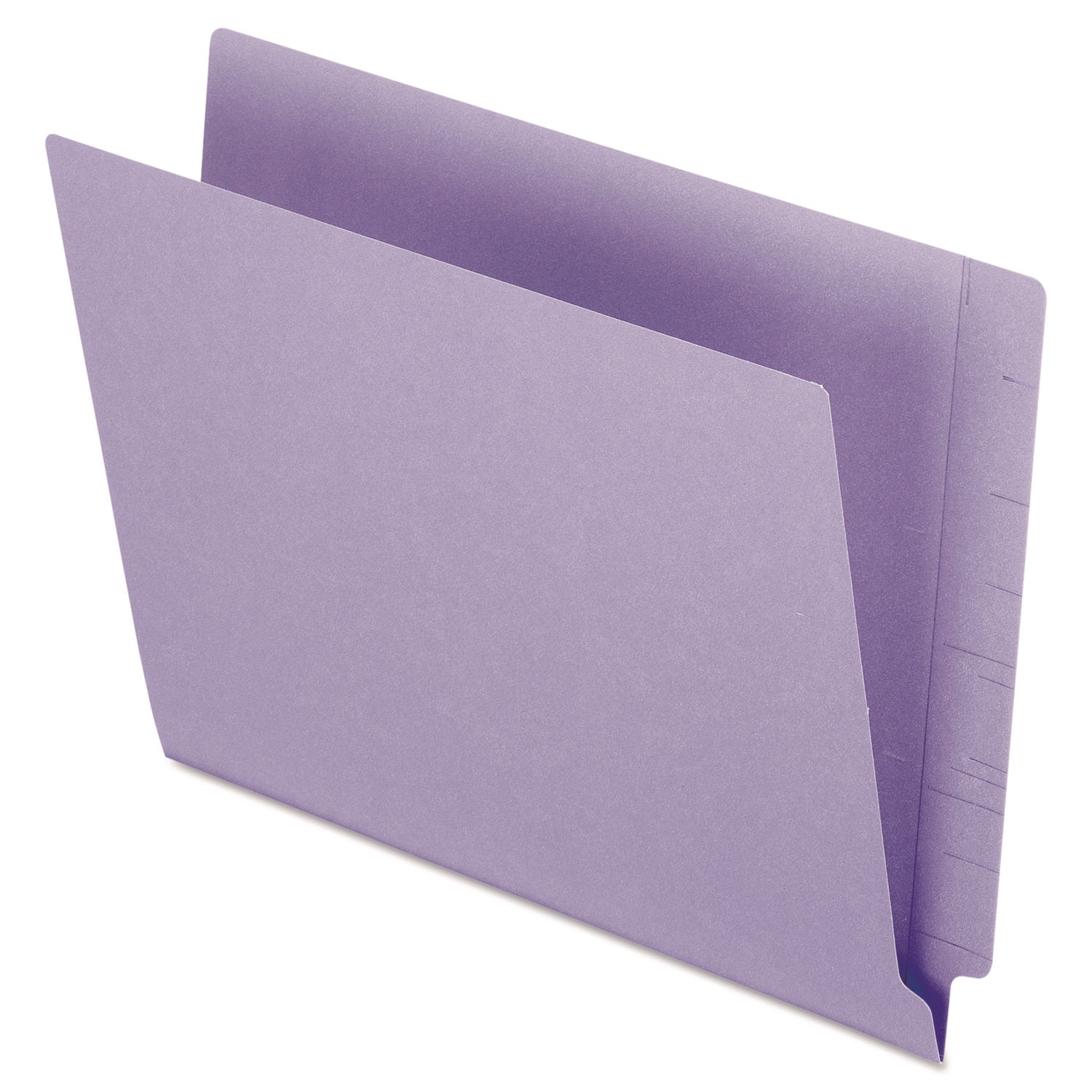Pendaflex Letter Recycled End Tab File Folder - 8 1/2" x 11" - 3/4" Expansion - 11 pt. - Purple - 10% Recycled - 100 / Box