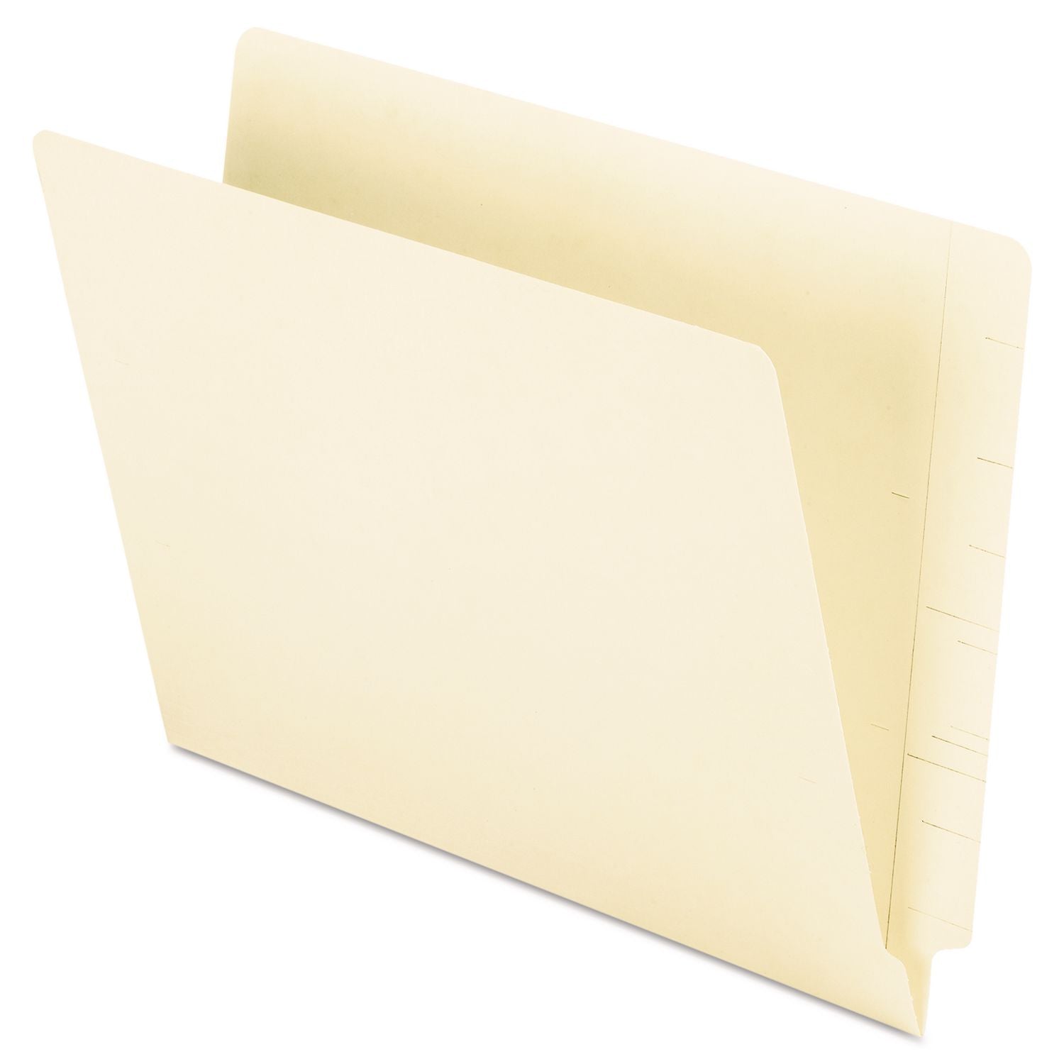 Pendaflex Letter Recycled End Tab File Folder - 8 1/2" x 11" - 3/4" Expansion - 11 pt. - 2 Plys - Manila - Heavyweight Cover - 10% Recycled - 100 / Box