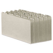 Top Tab A-Z File Guides, 1/5-Cut Top Tab, A To Z, 8.5 X 14, Gray, 25/set