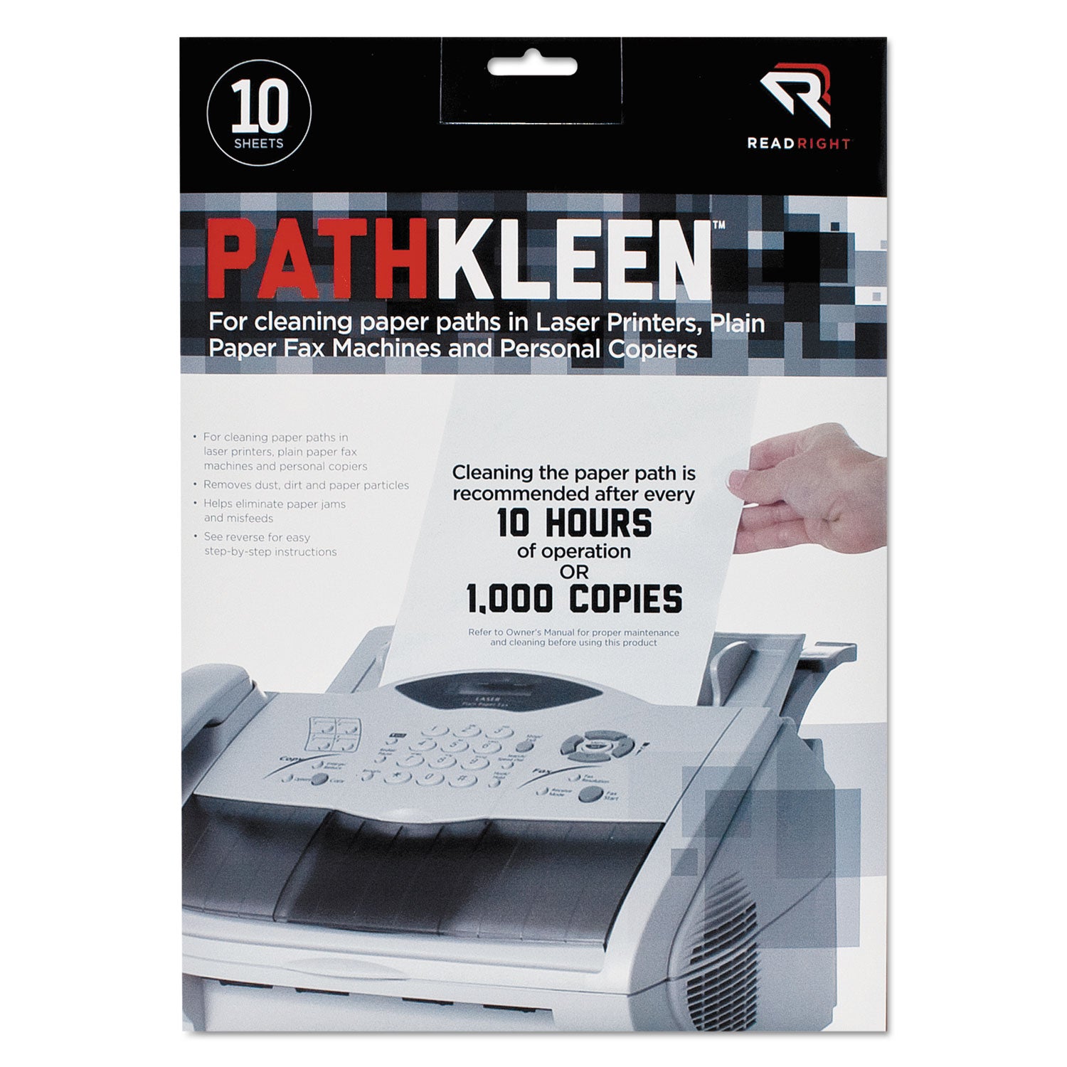 Read Right PathKleen Paper Path Cleaning Sheets
