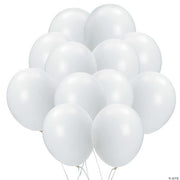 White Balloons - 144 Pieces