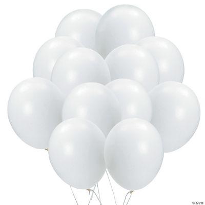 White Balloons - 144 Pieces