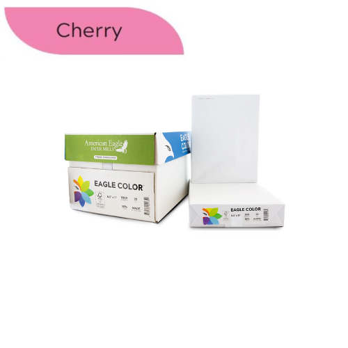 8.5" x 11" Color Copy Paper, 20 lbs., Cherry, 500 Sheets/Ream