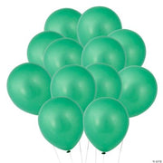 Green Metallic Balloons - 144 Pieces