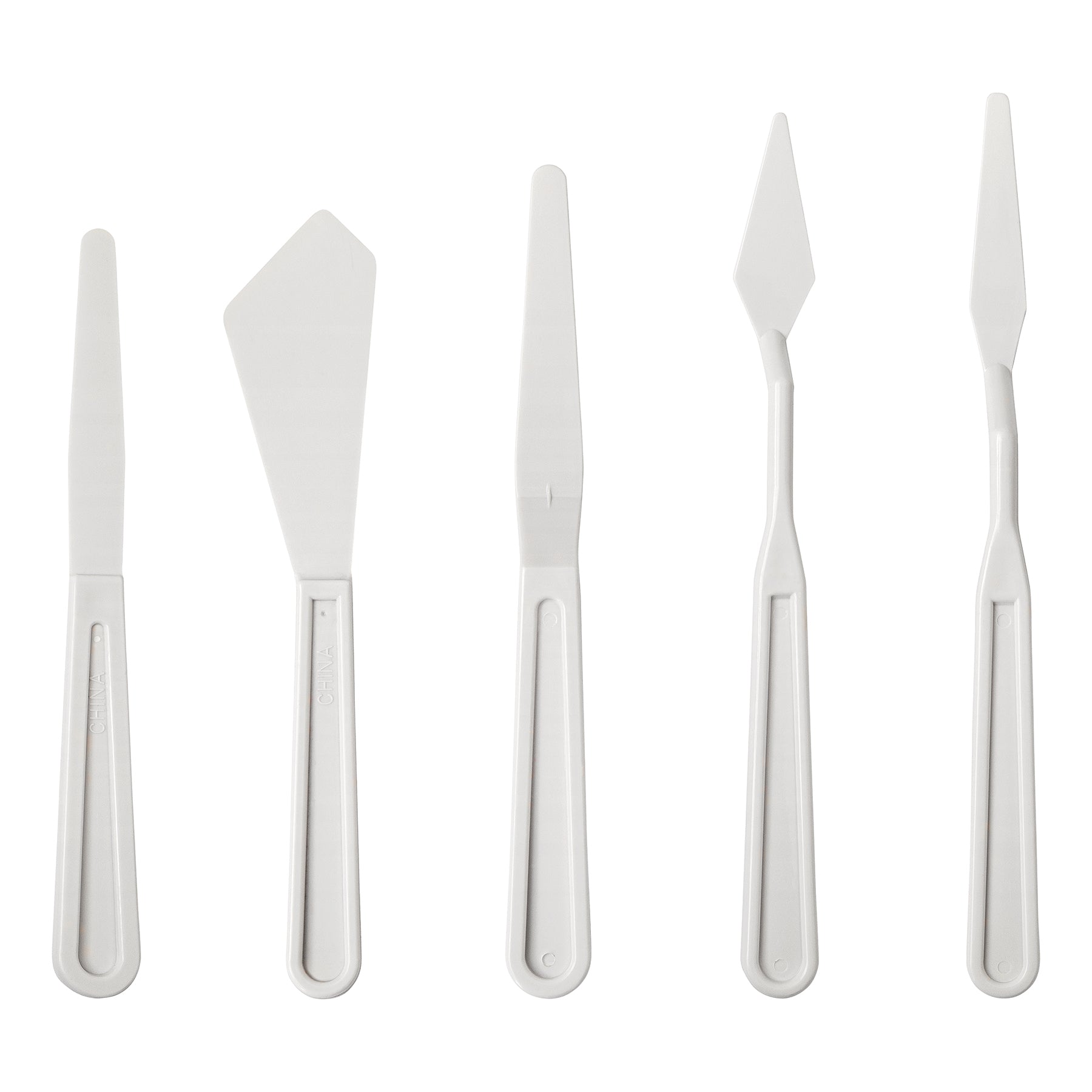 BASICS Plastic Palette Knife Set (x5)