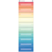 Watercolor 10 Pocket File Storage Pocket Chart (14" x 58")
