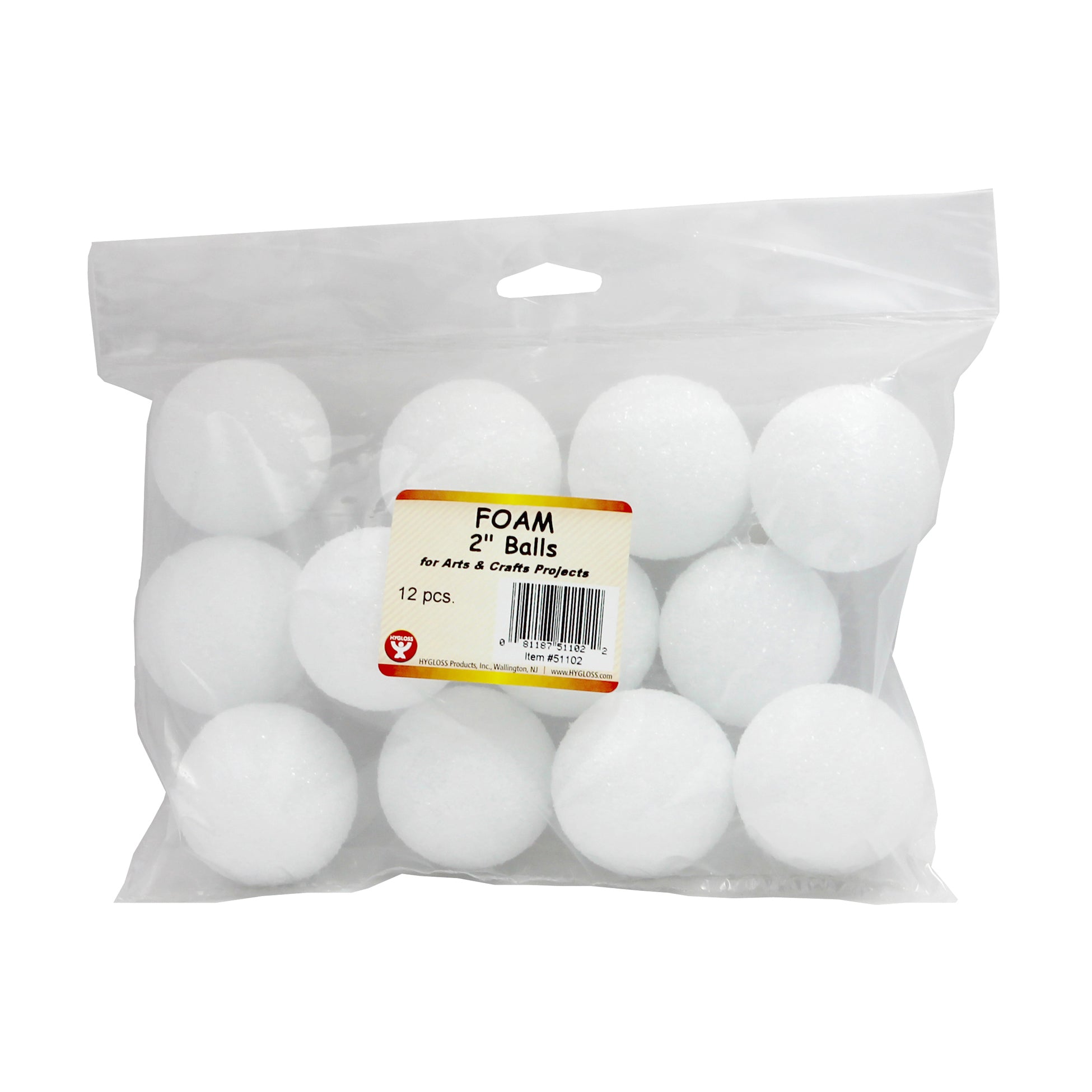Hygloss Foam Pack - 12 of 2" Balls