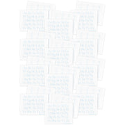Two-Sided Dry Erase Learning Mat, 9" x 12", Letters & Numbers, Pack of 24